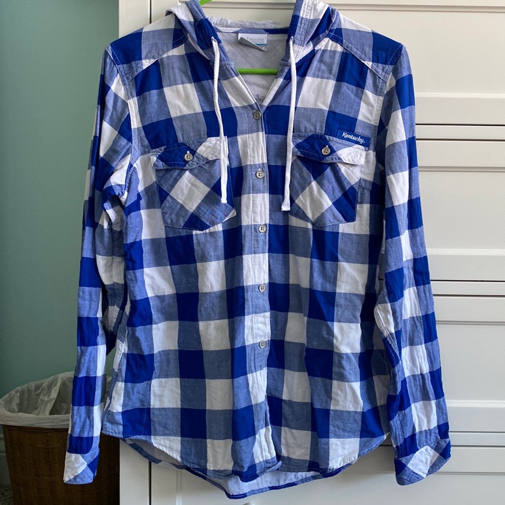 UK Kentucky wildcats flannel hoodie